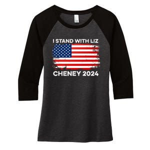 Liz Cheney For President Gop 2024 Election Vote Usa America Women's Tri-Blend 3/4-Sleeve Raglan Shirt