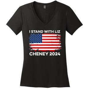 Liz Cheney For President Gop 2024 Election Vote Usa America Women's V-Neck T-Shirt