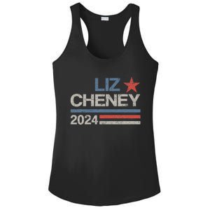 Liz Cheney For President 2024 Usa Election Liz 24 Ladies PosiCharge Competitor Racerback Tank