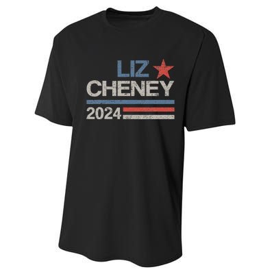 Liz Cheney For President 2024 Usa Election Liz 24 Performance Sprint T-Shirt