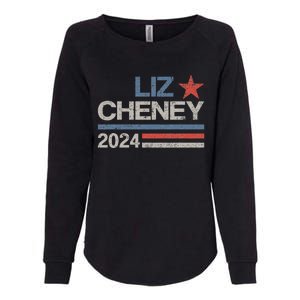 Liz Cheney For President 2024 Usa Election Liz 24 Womens California Wash Sweatshirt