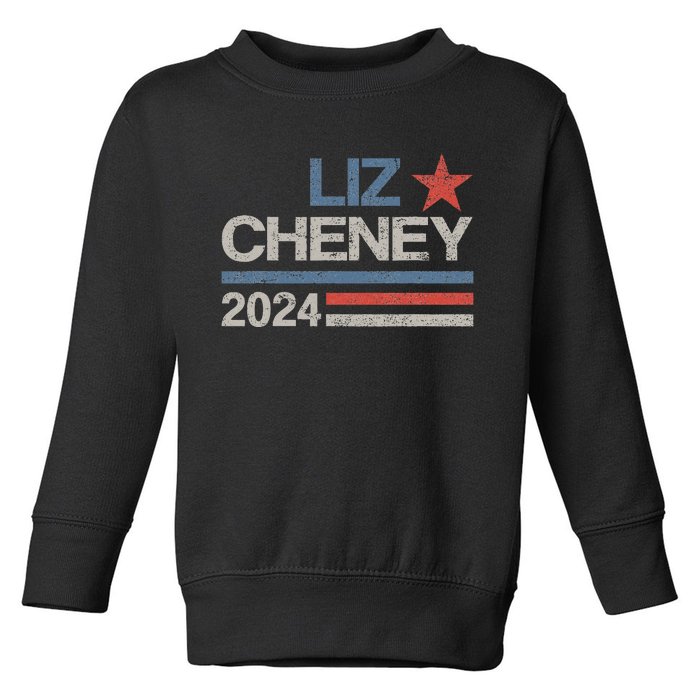 Liz Cheney For President 2024 Usa Election Liz 24 Toddler Sweatshirt