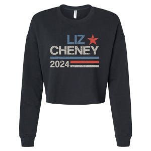 Liz Cheney For President 2024 Usa Election Liz 24 Cropped Pullover Crew