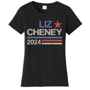 Liz Cheney For President 2024 Usa Election Liz 24 Women's T-Shirt