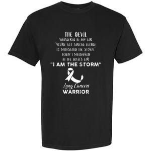 Lung Cancer Fight Cancer Ribbon Garment-Dyed Heavyweight T-Shirt