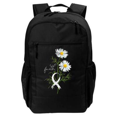 Lung Cancer Fight Support White Ribbon Gift Lung Cancer Backpack