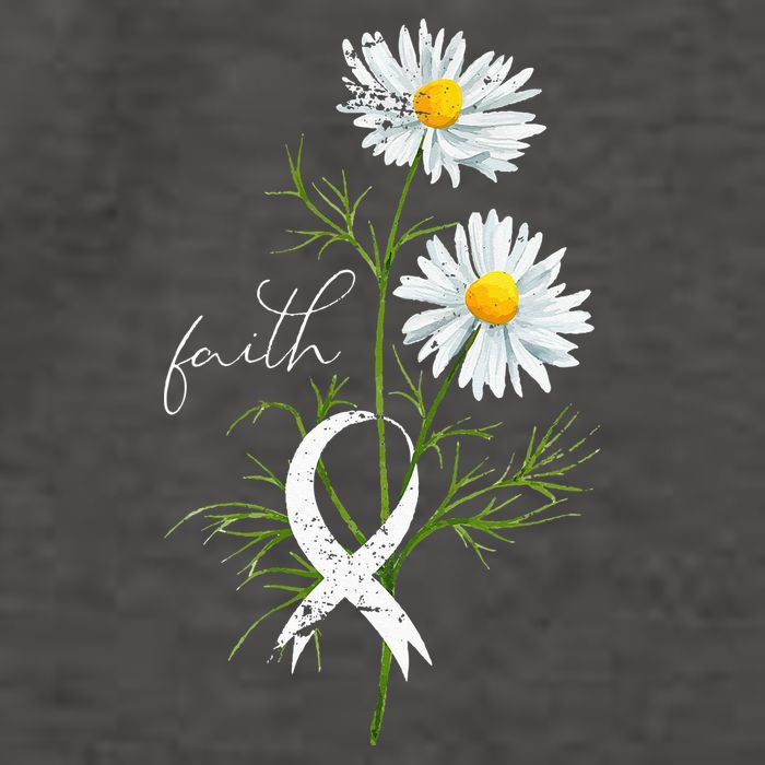 Lung Cancer Fight Support White Ribbon Gift Lung Cancer Vector Backpack