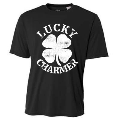 LUCKY CHARMER Funny St. Patrick's Day Boy Girl Cooling Performance Crew T-Shirt