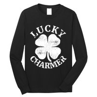 LUCKY CHARMER Funny St. Patrick's Day Boy Girl Long Sleeve Shirt