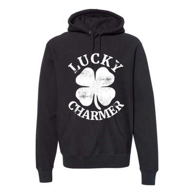 LUCKY CHARMER Funny St. Patrick's Day Boy Girl Premium Hoodie