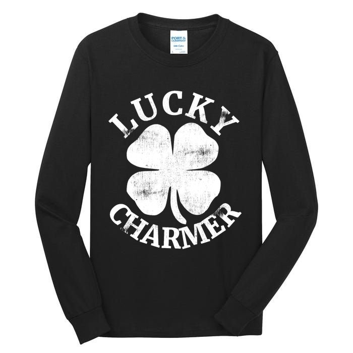 LUCKY CHARMER Funny St. Patrick's Day Boy Girl Tall Long Sleeve T-Shirt