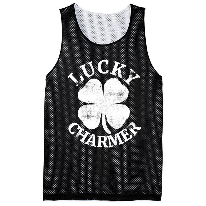 LUCKY CHARMER Funny St. Patrick's Day Boy Girl Mesh Reversible Basketball Jersey Tank