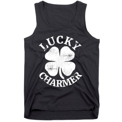 LUCKY CHARMER Funny St. Patrick's Day Boy Girl Tank Top