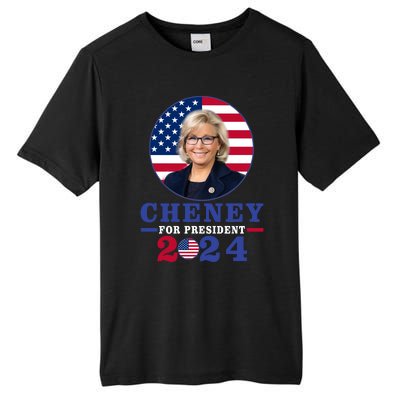 Liz Cheney For President 2024 USA Election Liz 24 Tall Fusion ChromaSoft Performance T-Shirt