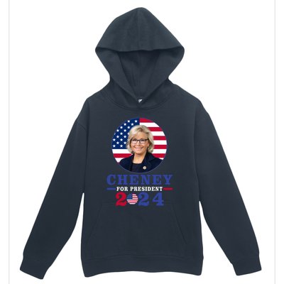 Liz Cheney For President 2024 USA Election Liz 24 Urban Pullover Hoodie