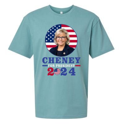 Liz Cheney For President 2024 USA Election Liz 24 Sueded Cloud Jersey T-Shirt