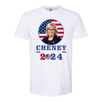 Liz Cheney For President 2024 USA Election Liz 24 Softstyle® CVC T-Shirt