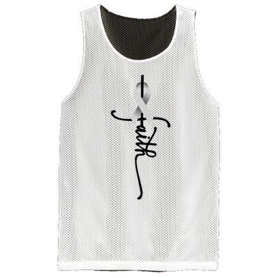 Lung Cancer Faith Lung Cancer Awareness November Support Mesh Reversible Basketball Jersey Tank