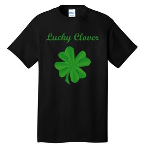 Lucky Clover Four Leaf Saint Patrick's Day Irish Women Tall T-Shirt