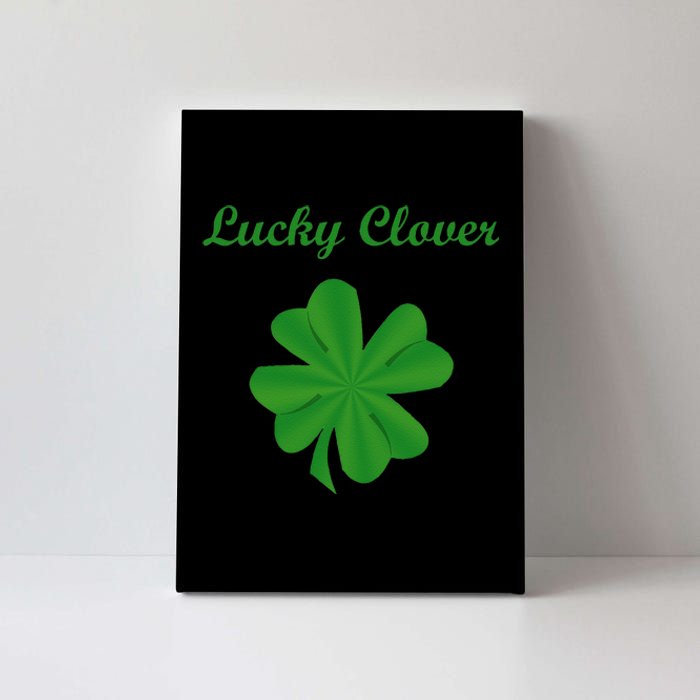 Lucky Clover Four Leaf Saint Patrick's Day Irish Women Canvas