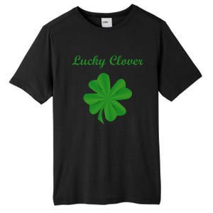 Lucky Clover Four Leaf Saint Patrick's Day Irish Women Tall Fusion ChromaSoft Performance T-Shirt