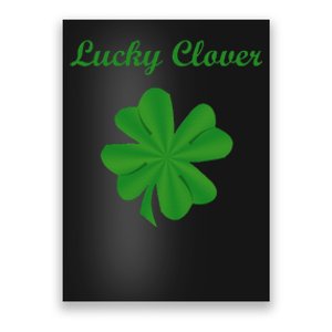 Lucky Clover Four Leaf Saint Patrick's Day Irish Women Poster