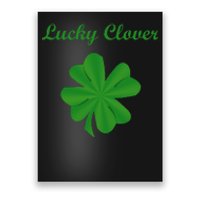 Lucky Clover Four Leaf Saint Patrick's Day Irish Women Poster