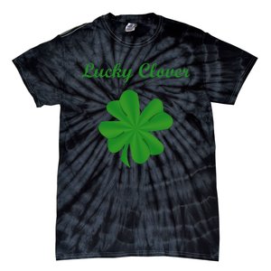 Lucky Clover Four Leaf Saint Patrick's Day Irish Women Tie-Dye T-Shirt