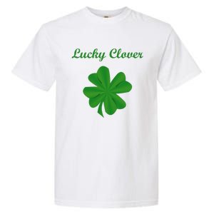 Lucky Clover Four Leaf Saint Patrick's Day Irish Women Garment-Dyed Heavyweight T-Shirt