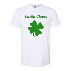 Lucky Clover Four Leaf Saint Patrick's Day Irish Women Softstyle CVC T-Shirt