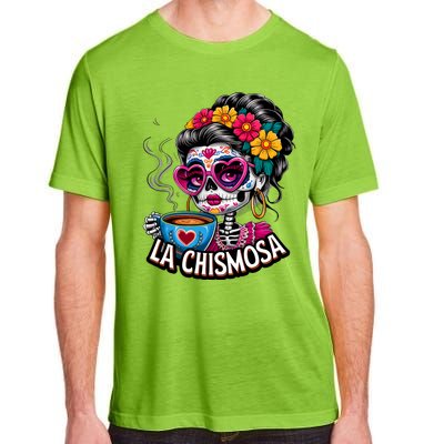 La Chismosa Funny Mexican Chisme Spanish Skeleton Skull Adult ChromaSoft Performance T-Shirt