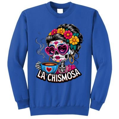 La Chismosa Funny Mexican Chisme Spanish Skeleton Skull Sweatshirt