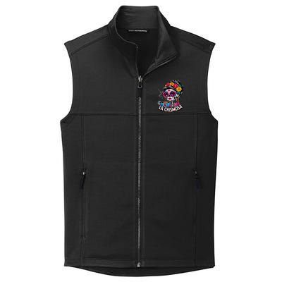 La Chismosa Funny Mexican Chisme Spanish Skeleton Skull Collective Smooth Fleece Vest