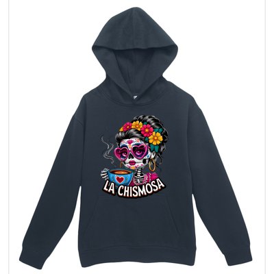 La Chismosa Funny Mexican Chisme Spanish Skeleton Skull Urban Pullover Hoodie