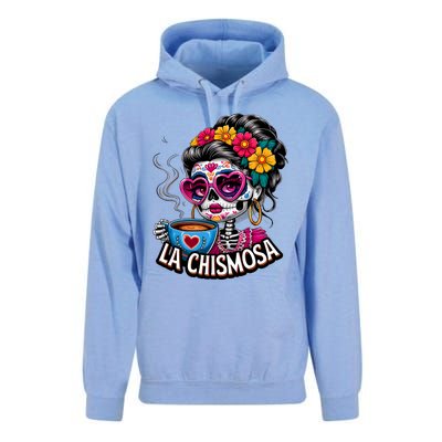 La Chismosa Funny Mexican Chisme Spanish Skeleton Skull Unisex Surf Hoodie