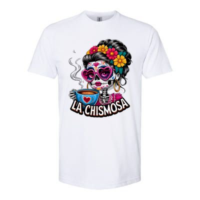 La Chismosa Funny Mexican Chisme Spanish Skeleton Skull Softstyle® CVC T-Shirt