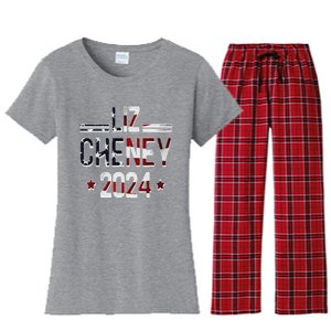 Liz Cheney For President 2024 Usa Election Liz 24 Gift Women's Flannel Pajama Set