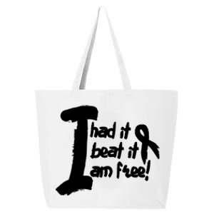 Lung Cancer Fight Cancer Ribbon Gift 25L Jumbo Tote