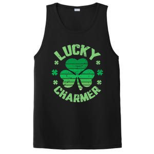 LUCKY CHARMER Funny St. Patrick's Day PosiCharge Competitor Tank