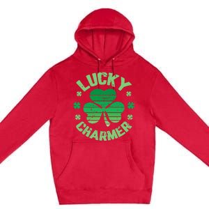 LUCKY CHARMER Funny St. Patrick's Day Premium Pullover Hoodie