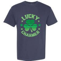 LUCKY CHARMER Funny St. Patrick's Day Garment-Dyed Heavyweight T-Shirt