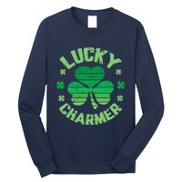 LUCKY CHARMER Funny St. Patrick's Day Long Sleeve Shirt