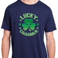 LUCKY CHARMER Funny St. Patrick's Day Adult ChromaSoft Performance T-Shirt