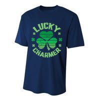 LUCKY CHARMER Funny St. Patrick's Day Performance Sprint T-Shirt