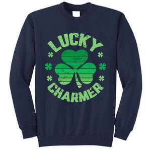 LUCKY CHARMER Funny St. Patrick's Day Tall Sweatshirt