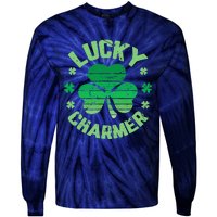 LUCKY CHARMER Funny St. Patrick's Day Tie-Dye Long Sleeve Shirt