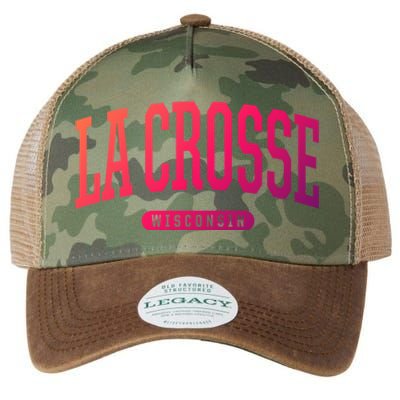 La Crosse Funny Gift Cute Gift College University Style Wi Usa Gift Legacy Tie Dye Trucker Hat