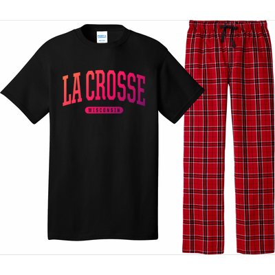 La Crosse Funny Gift Cute Gift College University Style Wi Usa Gift Pajama Set