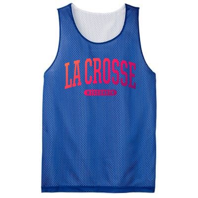 La Crosse Funny Gift Cute Gift College University Style Wi Usa Gift Mesh Reversible Basketball Jersey Tank