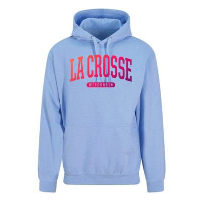 La Crosse Funny Gift Cute Gift College University Style Wi Usa Gift Unisex Surf Hoodie